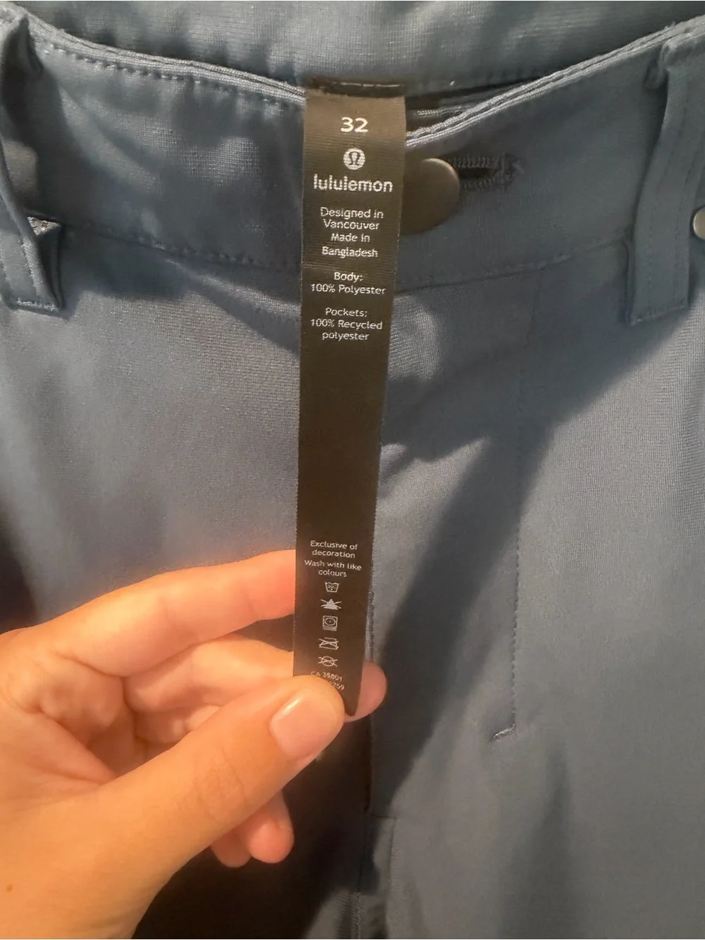 Lululemon ABC Slim-Fit Pant *Utilitech Iron Blue Men’s Size 32 Athletic Causal